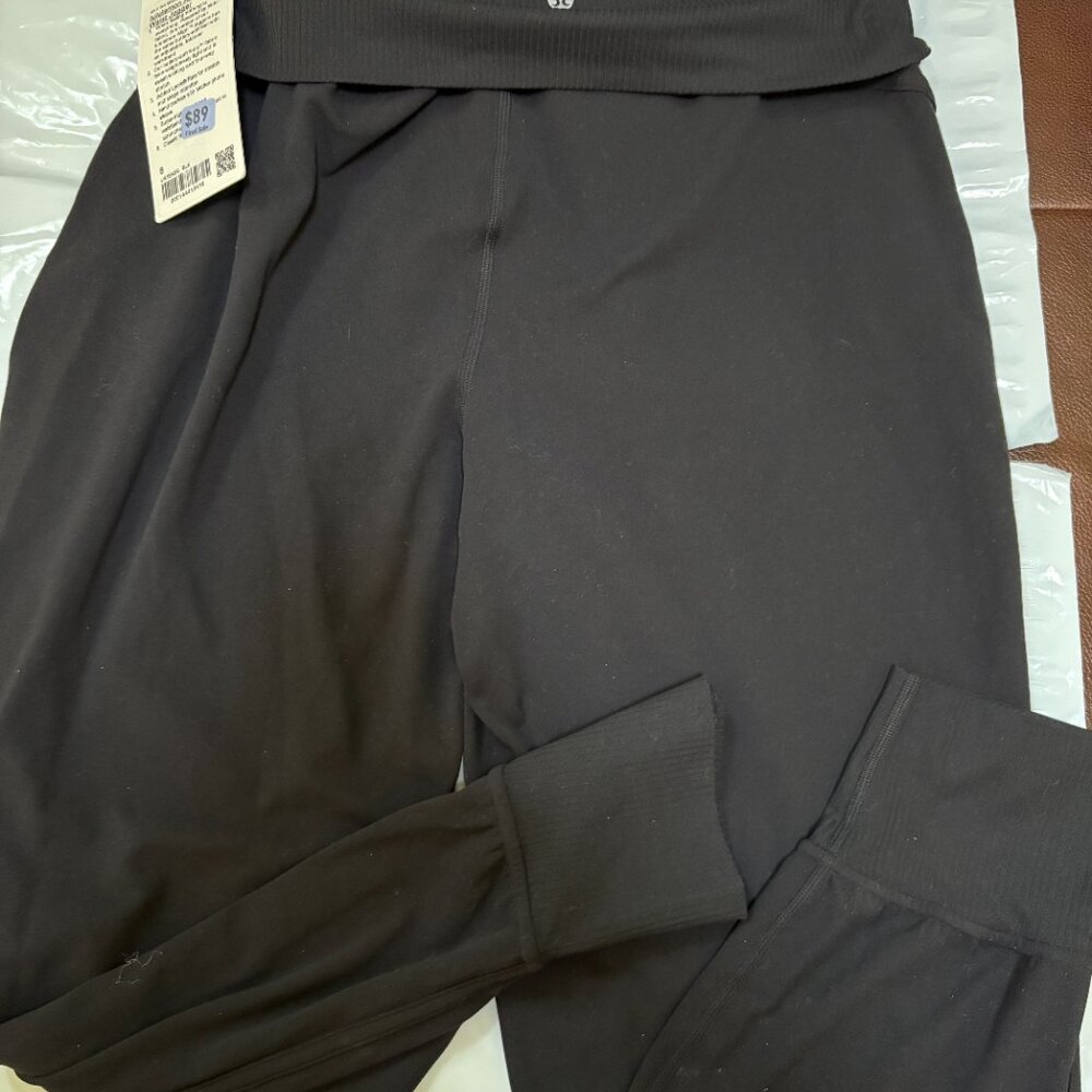 Lululemon Align Super High Rise Ribbed Waist Jogger Black Sz 8 NWT - Picture 4 of 9
